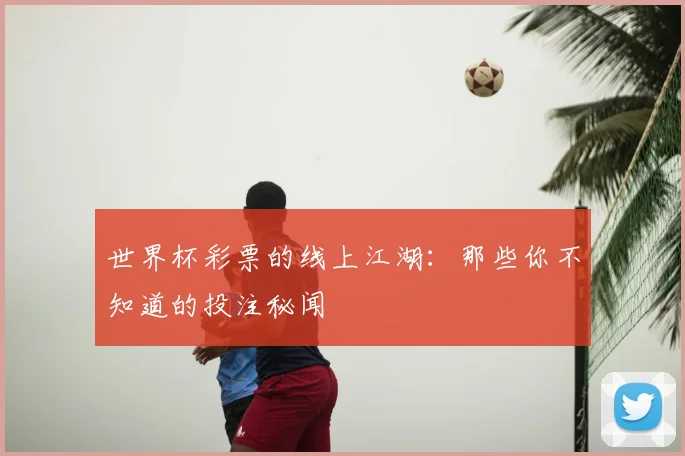 世界杯彩票的线上江湖：那些你不知道的投注秘闻